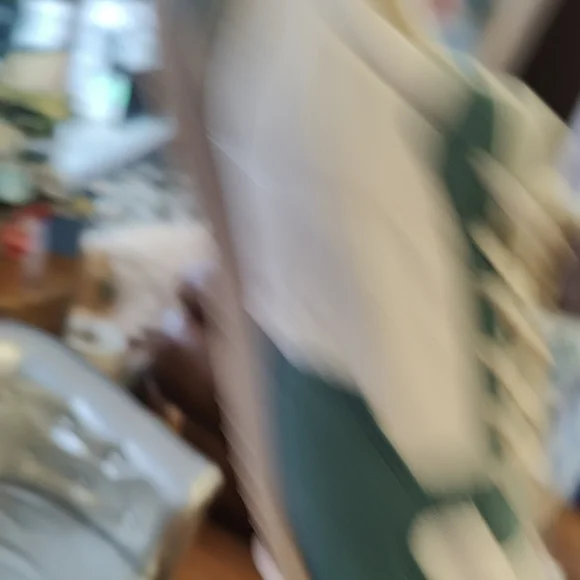 Zara White & Teal Suede-Trim Low-Top Sneakers - Picture 6 of 10